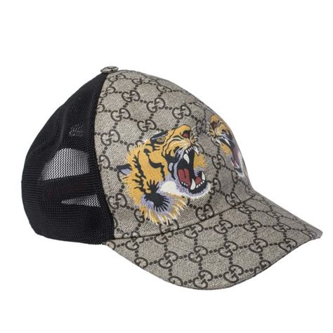 gucci cap tiger replica|Gucci tiger print bucket hat.